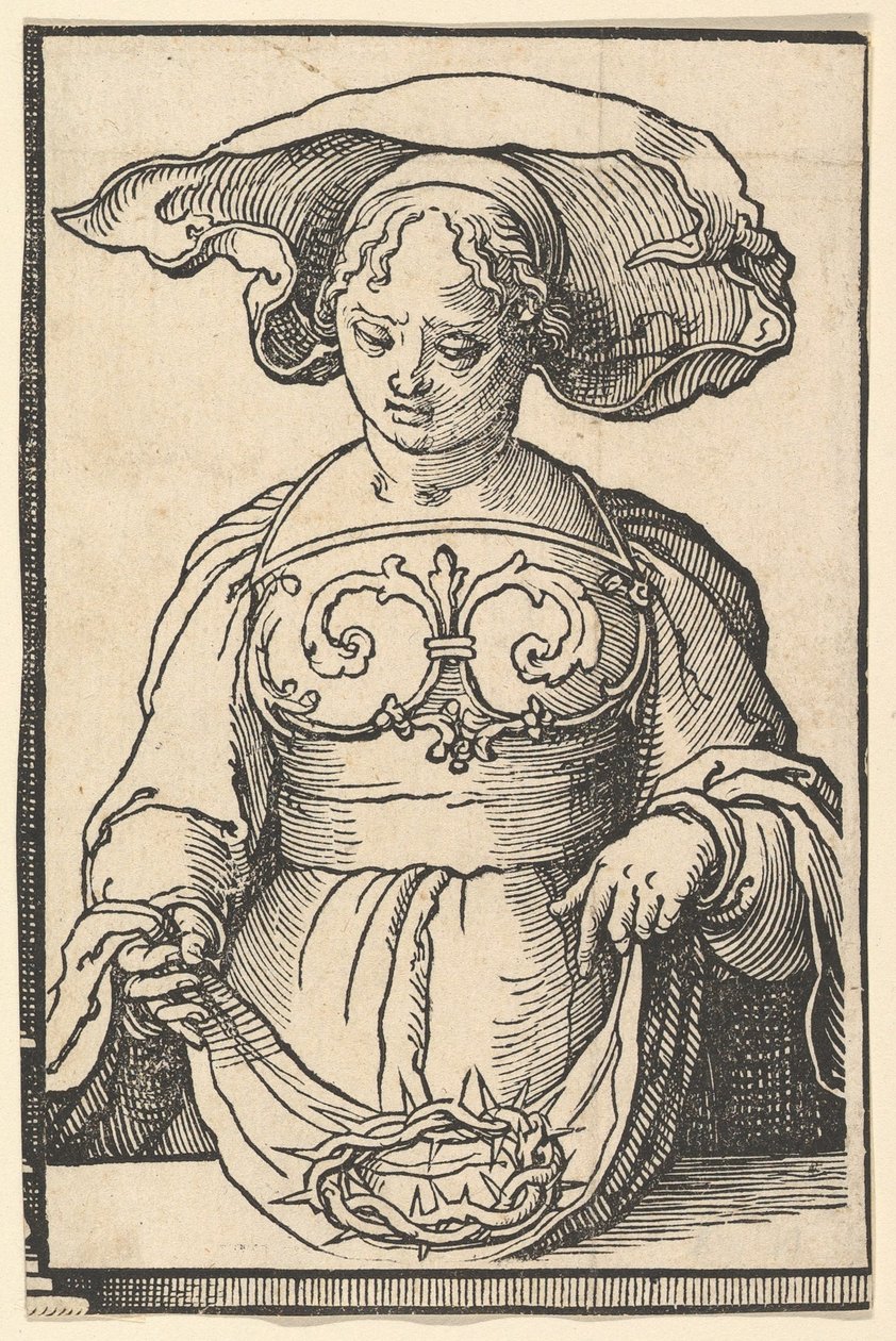 Delphic Sibyl, a Szibilla sorozatból, kb. 1530. alkotó: Lucas van Leyden