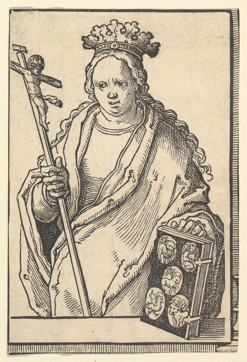 Ecclesia Christi Faith, a Szibillák sorozatból, kb. 1530. alkotó: Lucas van Leyden