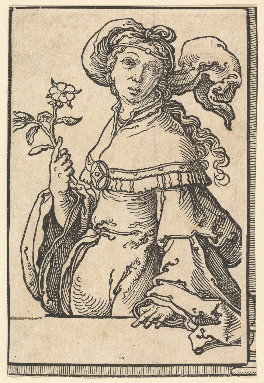 Erythrean Sibyl, a Sibyls sorozatból, kb. 1530. alkotó: Lucas van Leyden