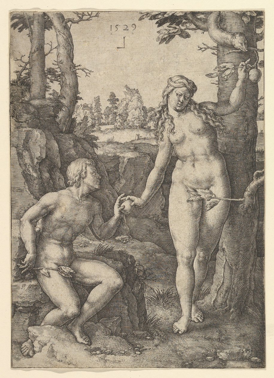 Az ember bukása, 1529. alkotó: Lucas van Leyden
