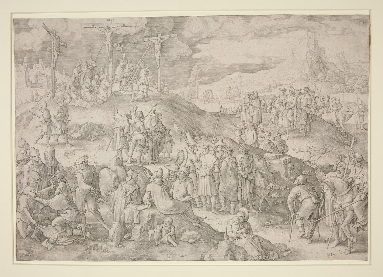 Golgota (a Nagy Kálvária) alkotó: Lucas van Leyden