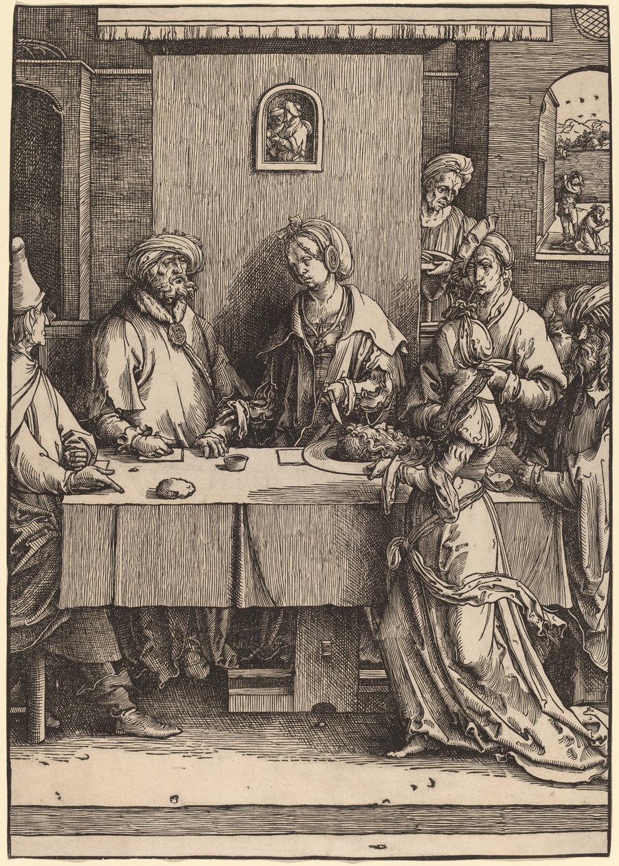 Heródes és Heródiás alkotó: Lucas van Leyden