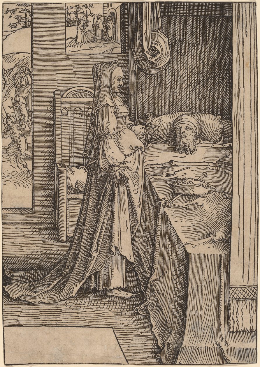 Jézabel és Akháb alkotó: Lucas van Leyden