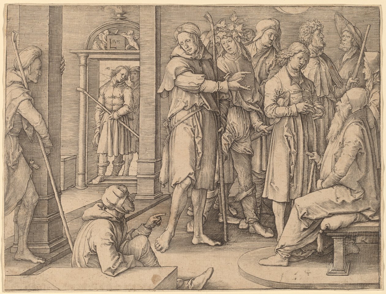 József megfejti álmát Jákobnak alkotó: Lucas van Leyden