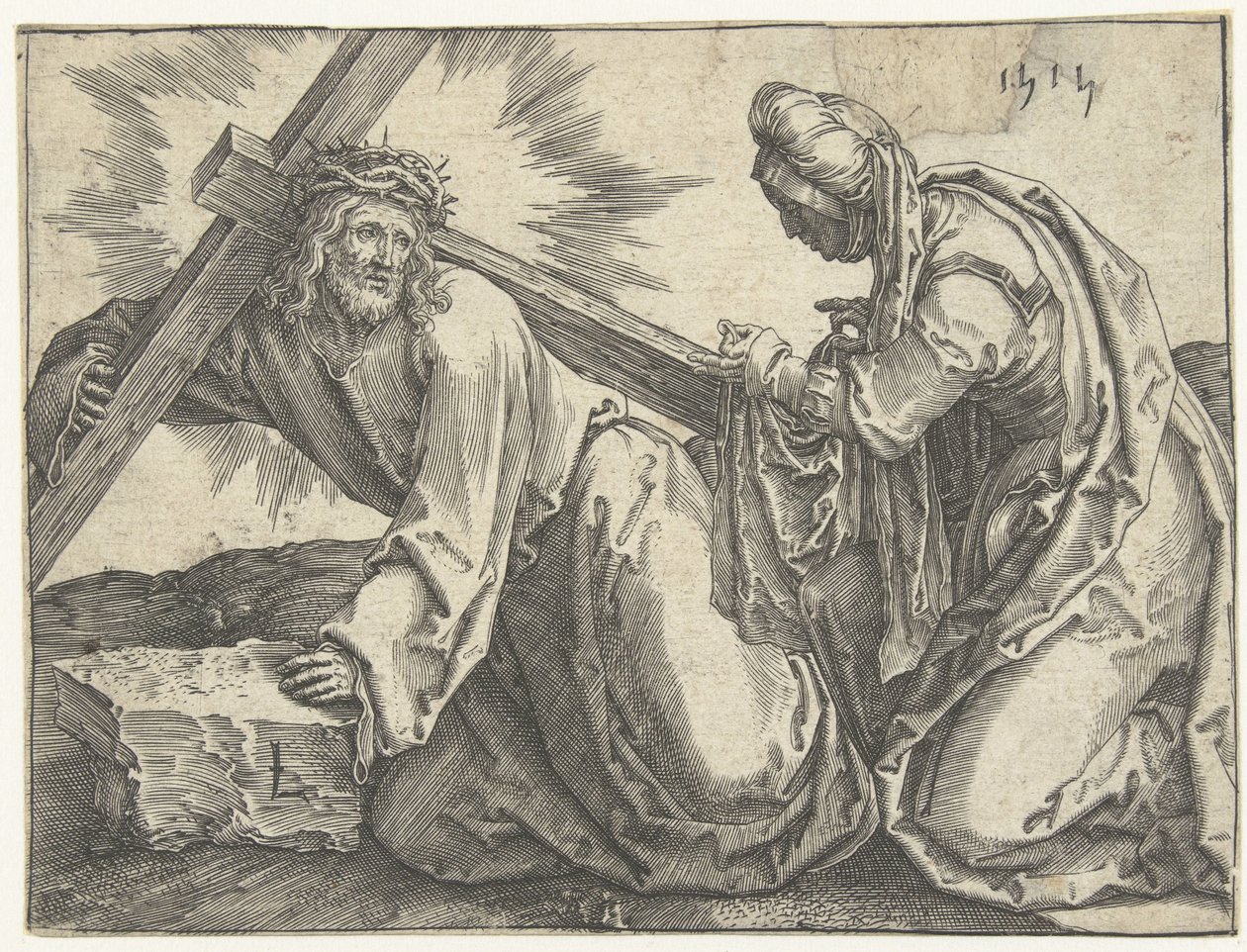 A kereszt hordozása alkotó: Lucas van Leyden