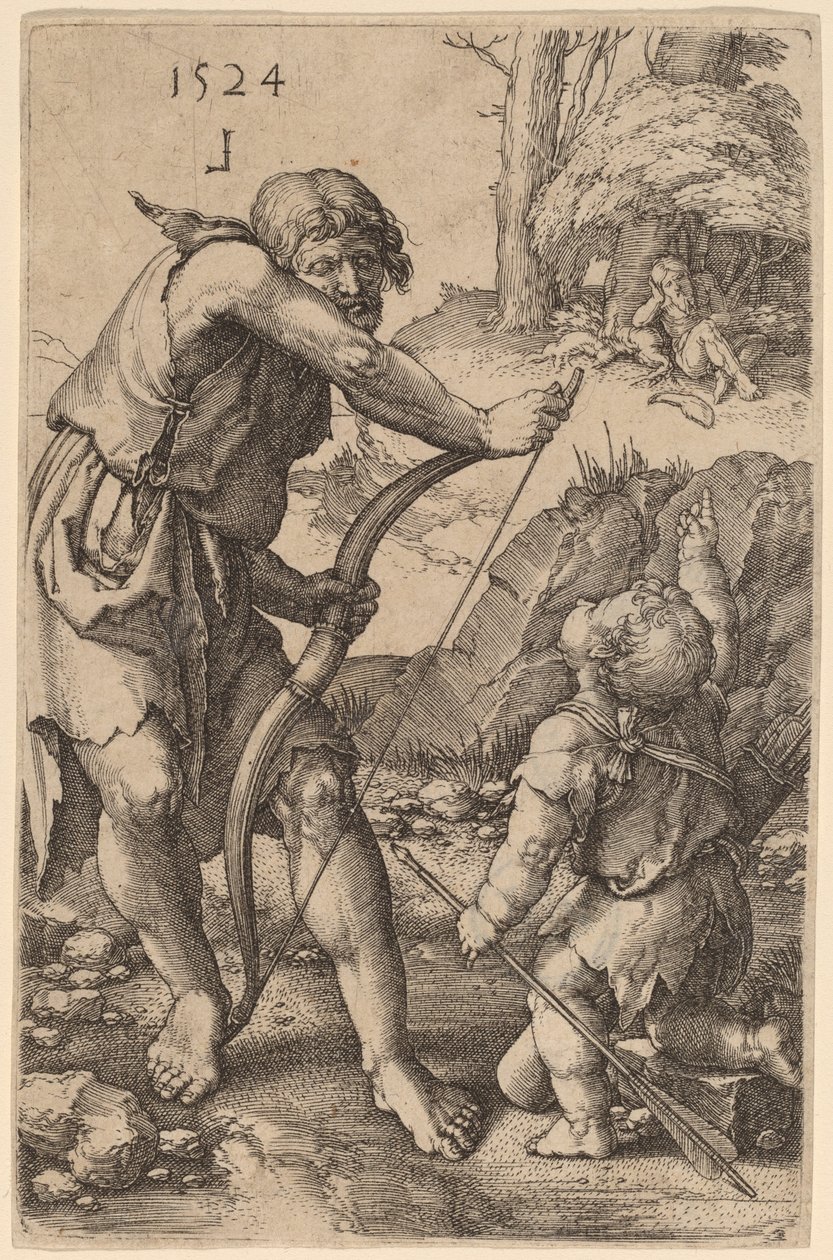 Lámek és Káin alkotó: Lucas van Leyden