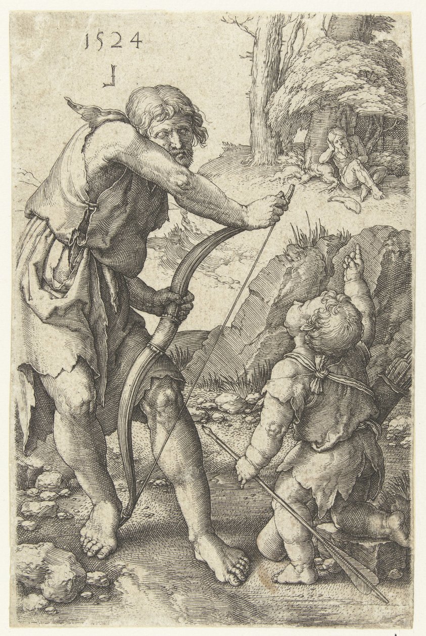 Lámek és Káin alkotó: Lucas van Leyden