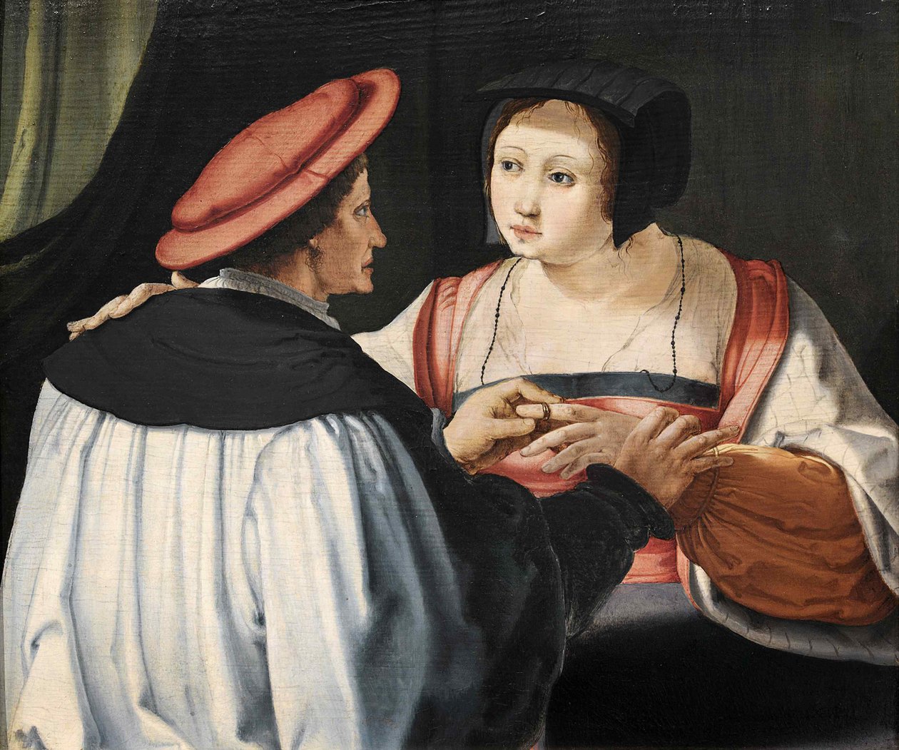 A jegyesek A jegyesek, c. 1525. alkotó: Lucas van Leyden