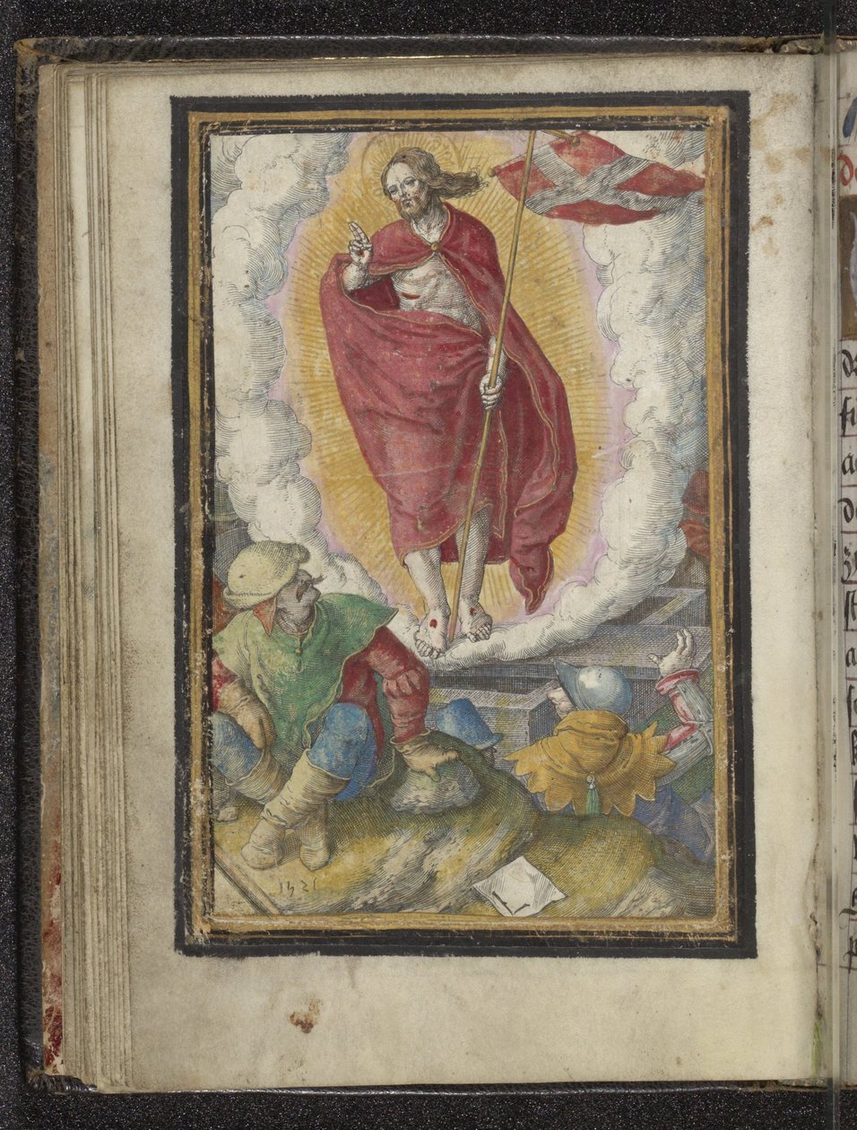 Feltámadás Krisztus szenvedése (sorozat címe) alkotó: Lucas van Leyden