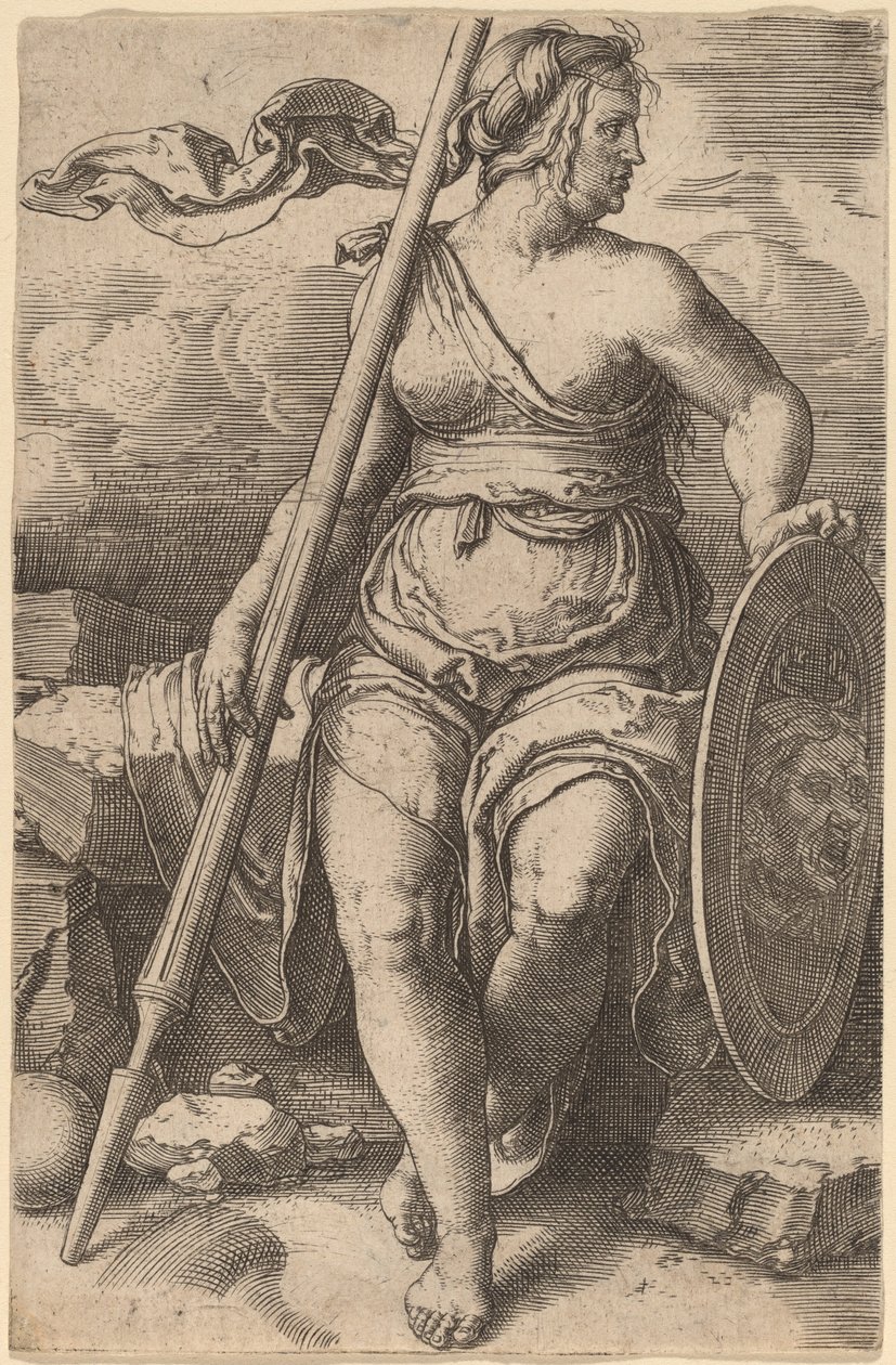 Pallas Athéné alkotó: Lucas van Leyden