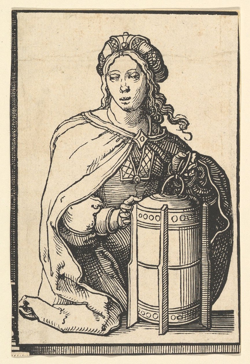 Perzsa Szibilla, a Szibilla sorozatból, kb. 1530. alkotó: Lucas van Leyden