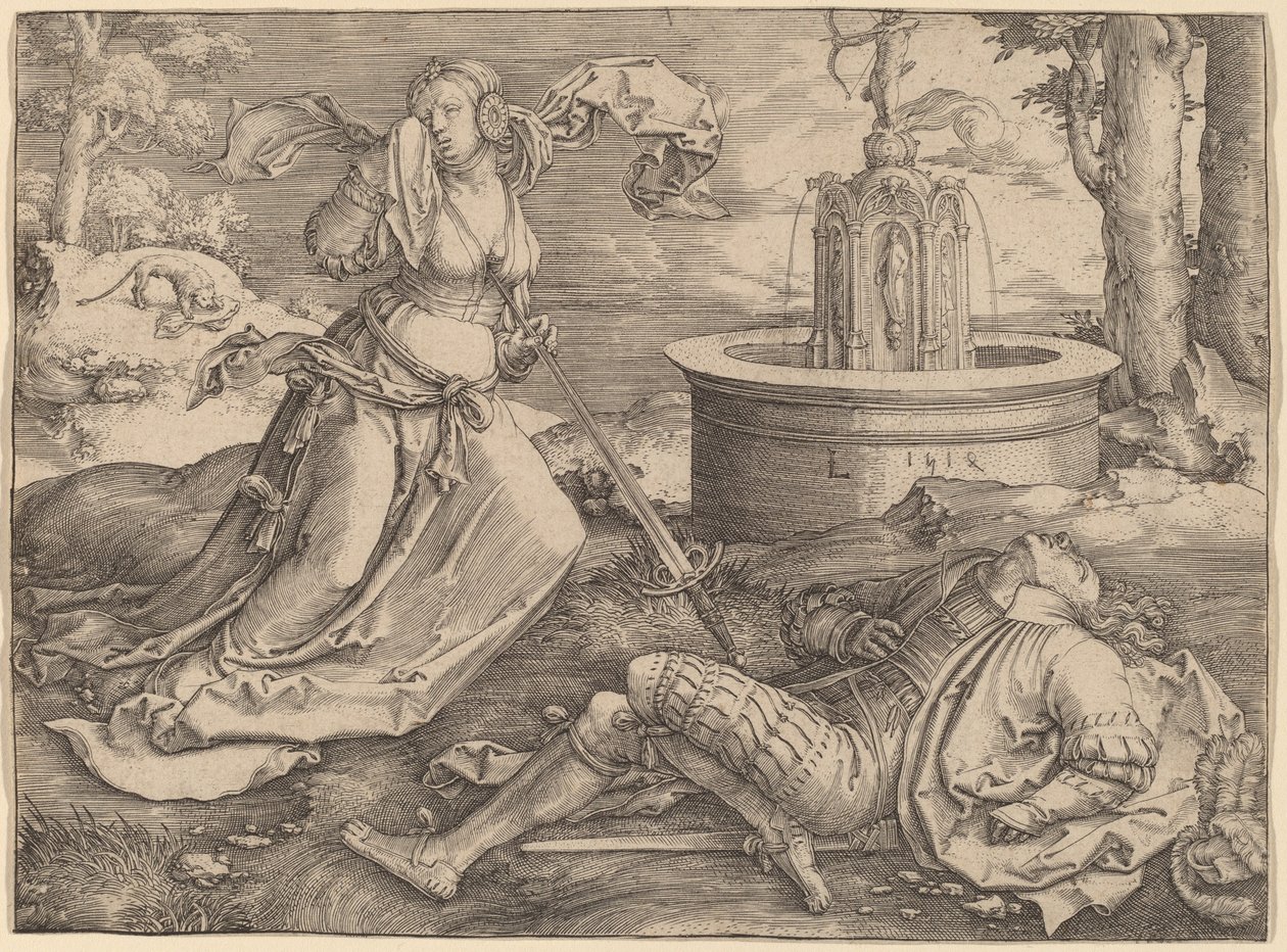 Pyramus és Thisbe alkotó: Lucas van Leyden