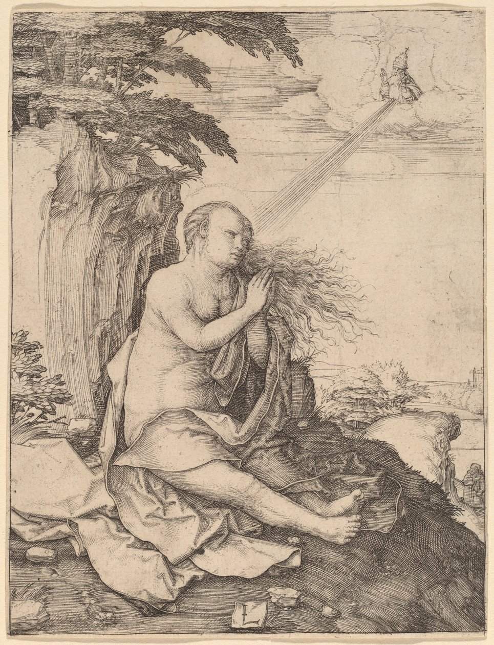 Szent Mária Magdolna a sivatagban alkotó: Lucas van Leyden