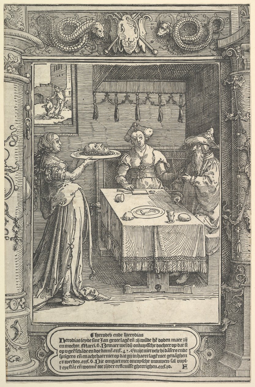 Salome Keresztelő János fejével alkotó: Lucas van Leyden