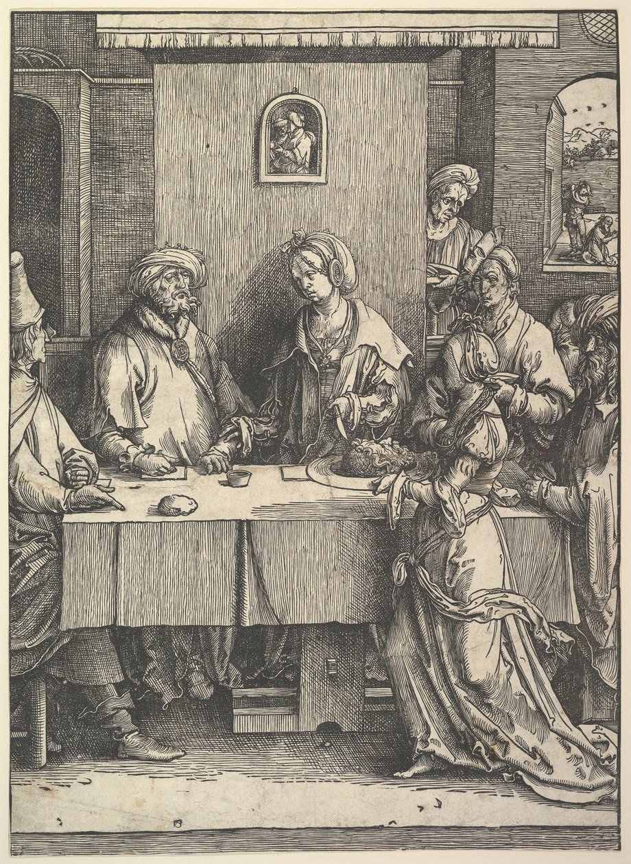 Salomé Keresztelő János fejével alkotó: Lucas van Leyden