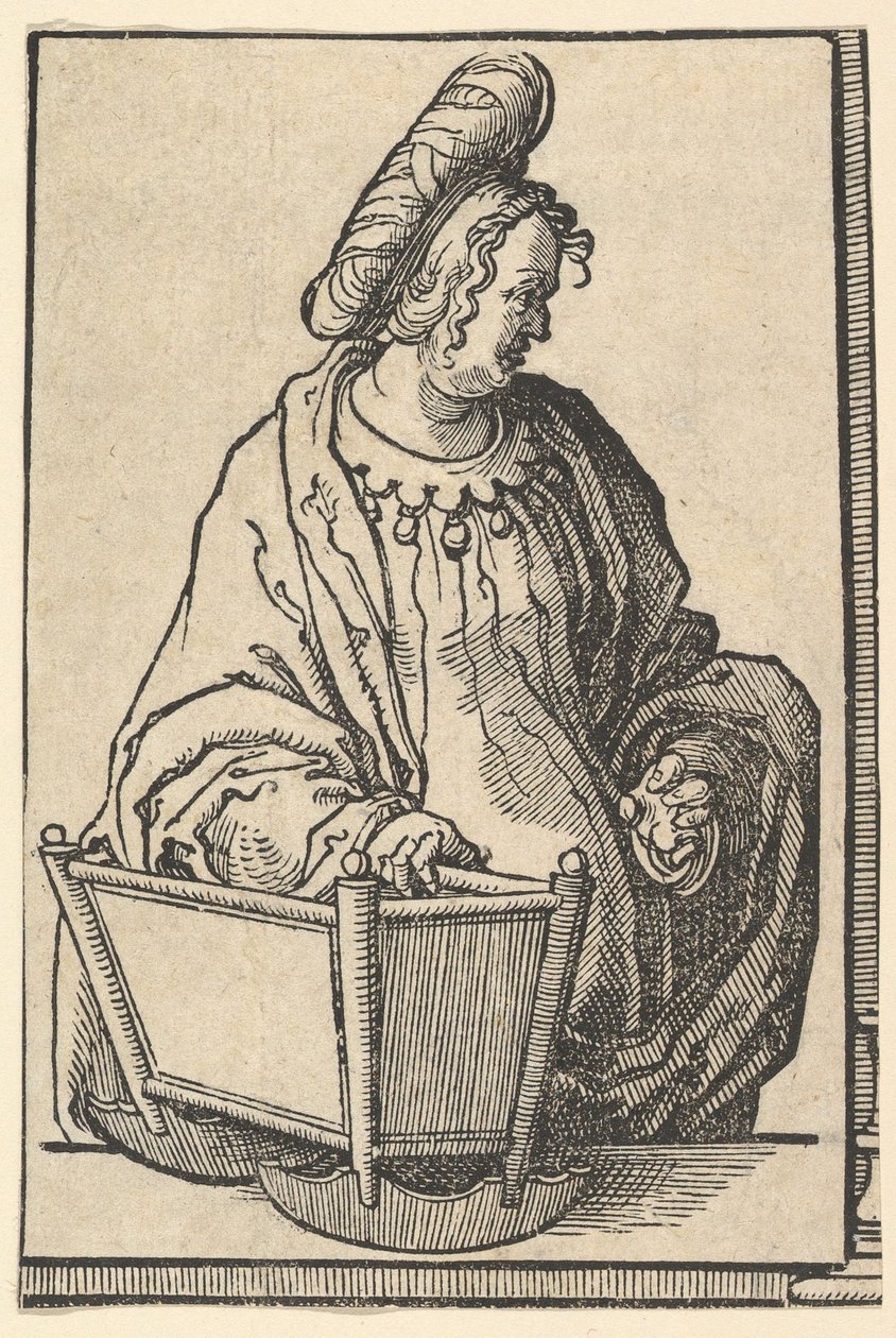 Samariai Sibyl, a Szibillák sorozatból, kb. 1530. alkotó: Lucas van Leyden