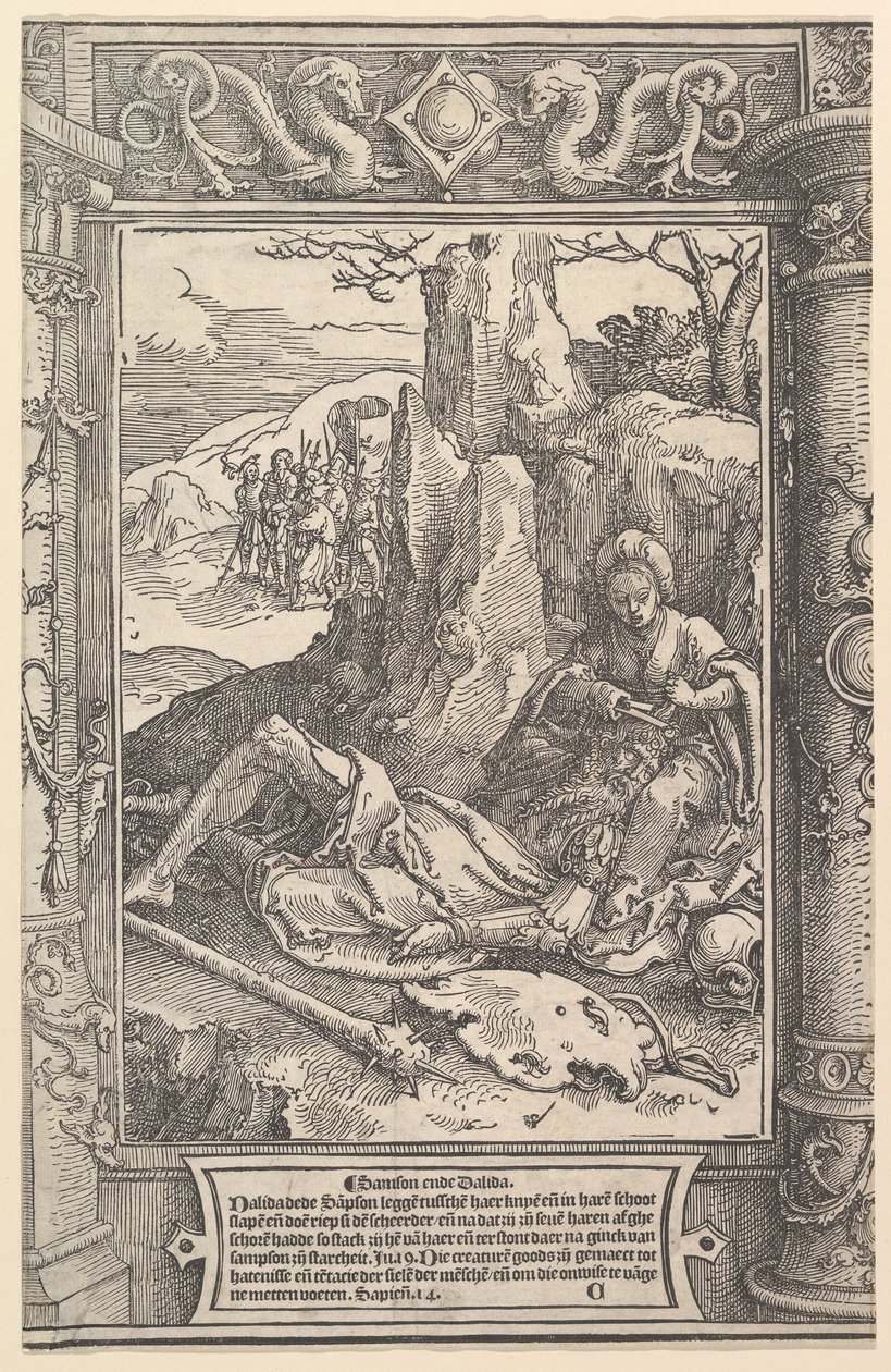 Sámson és Delila, kb. 1517. alkotó: Lucas van Leyden