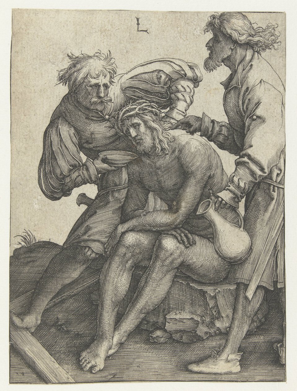 A katonák inni adnak Krisztusnak alkotó: Lucas van Leyden