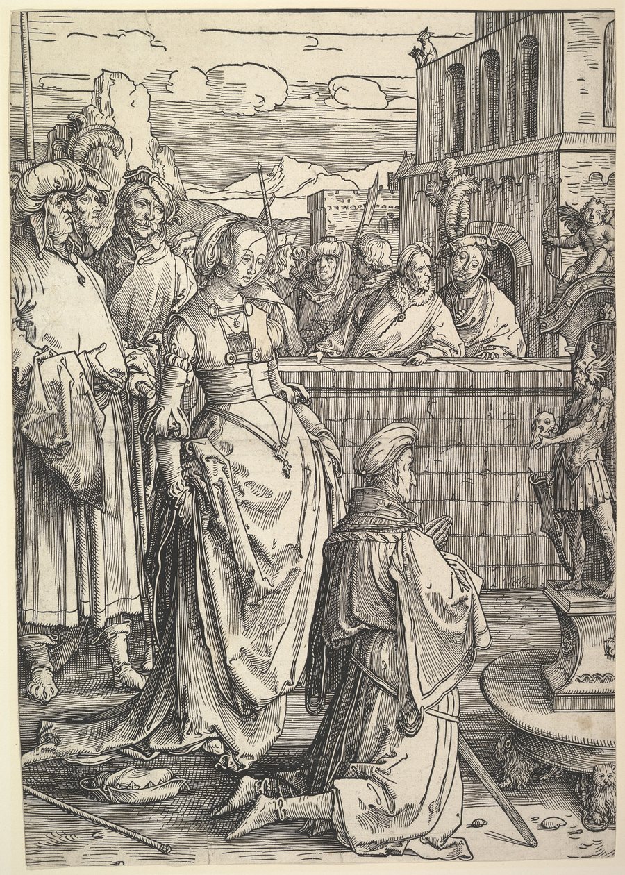 Salamon bálványimádó, kb. 1514. alkotó: Lucas van Leyden