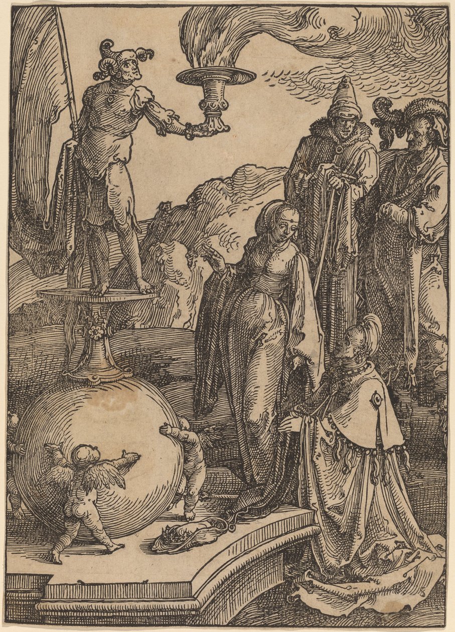 Salamon bálványimádása alkotó: Lucas van Leyden