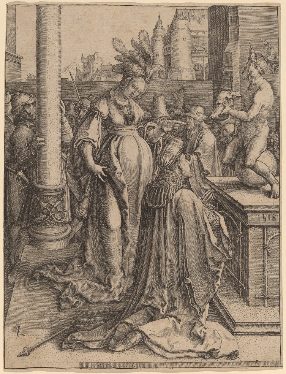 Salamon bálványimádása alkotó: Lucas van Leyden