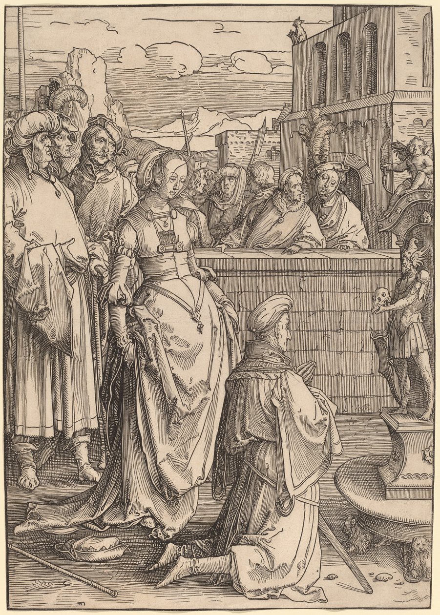 Salamon bálványimádása alkotó: Lucas van Leyden