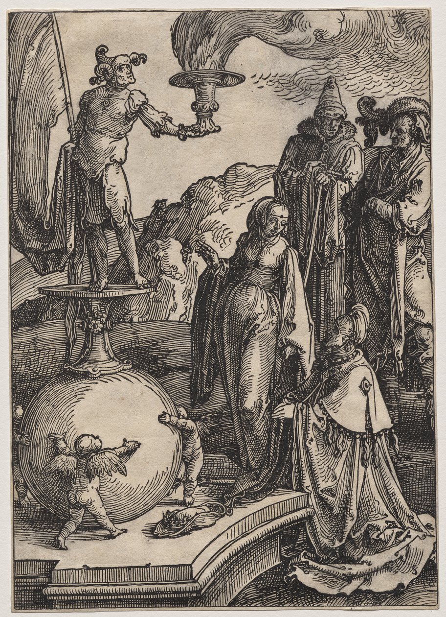 Salamon bálványimádása alkotó: Lucas van Leyden