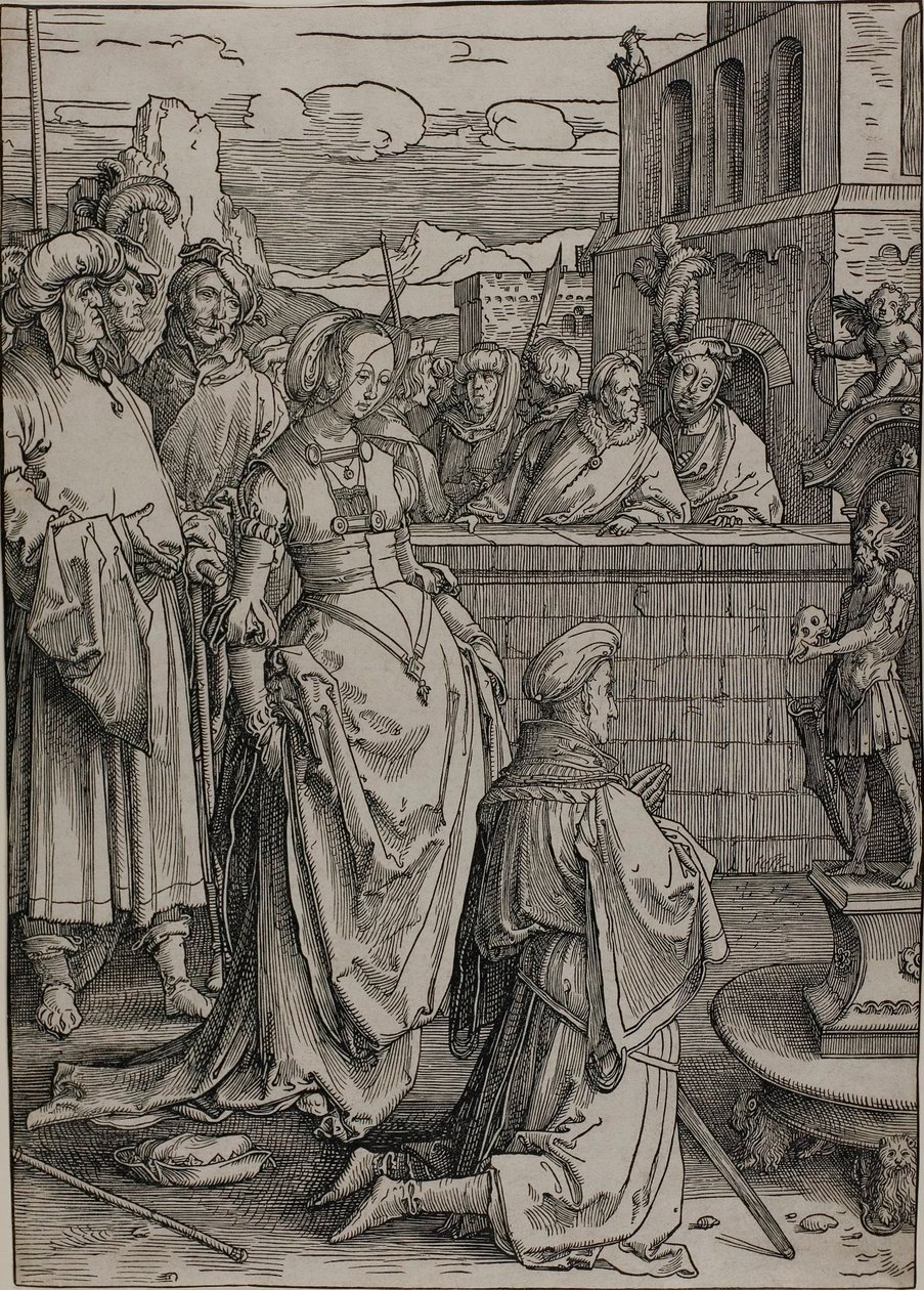 Salamon bálványimádása alkotó: Lucas van Leyden