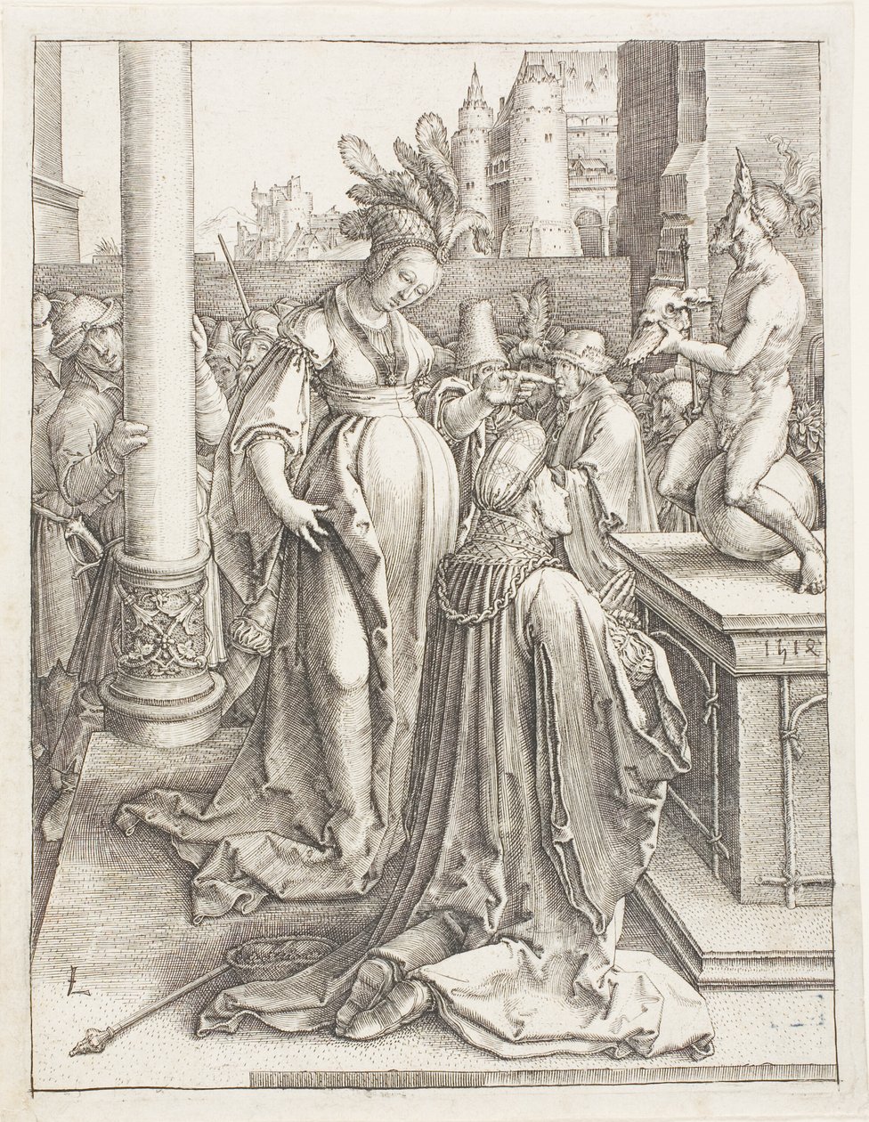 Salamon bálványimádása alkotó: Lucas van Leyden