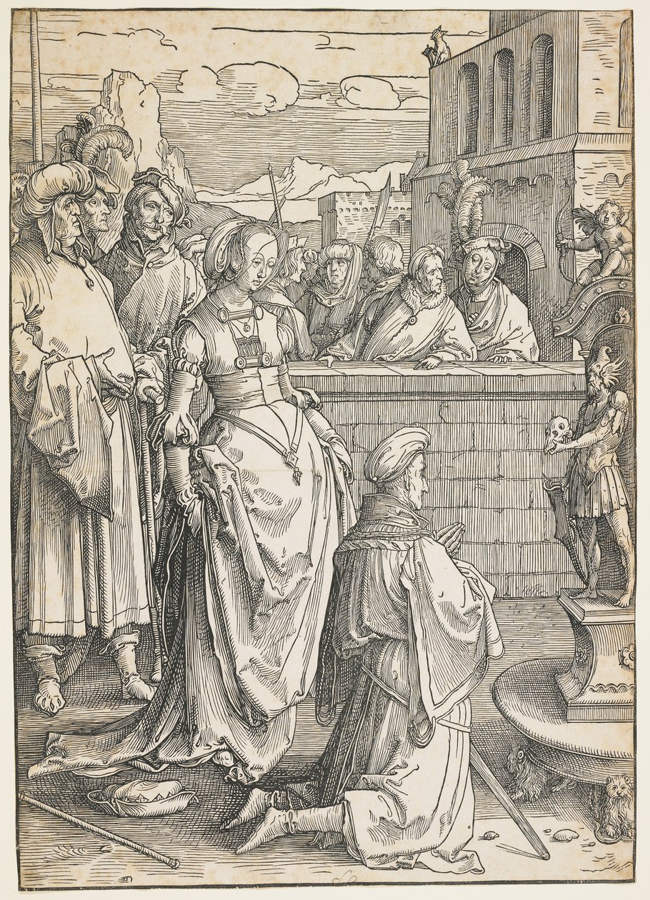 Salamon bálványimádása, c. 1512 alkotó: Lucas van Leyden