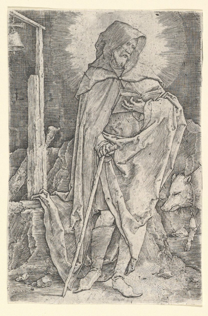 Szent Antal, kb. 1521. alkotó: Lucas van Leyden
