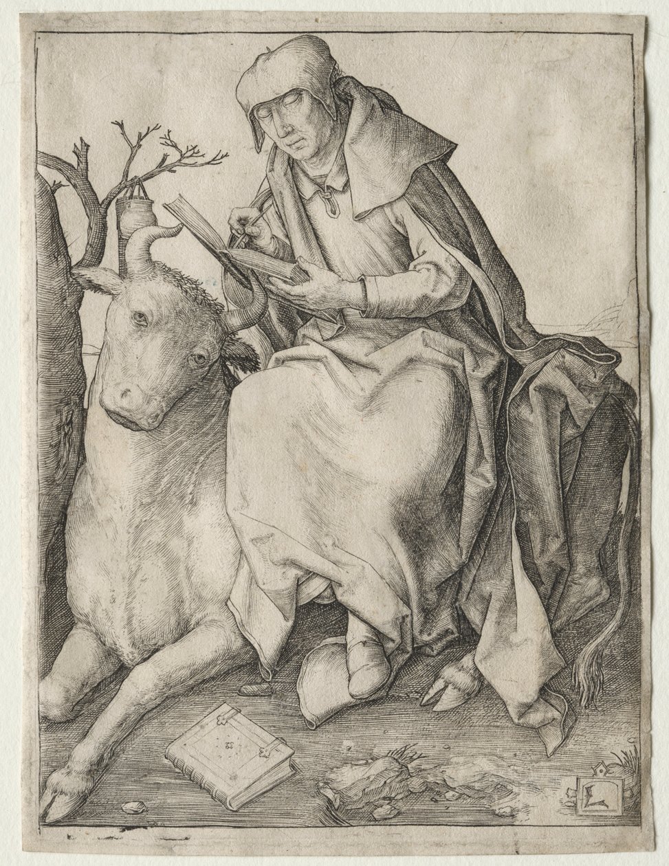 Szent Lukács, c. 1508. alkotó: Lucas van Leyden