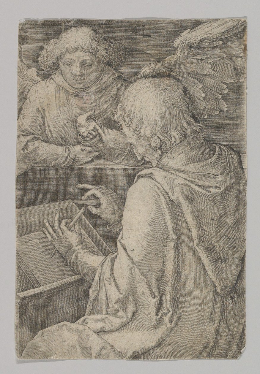 Szent Máté, A négy evangélista sorozatból, 1518. alkotó: Lucas van Leyden