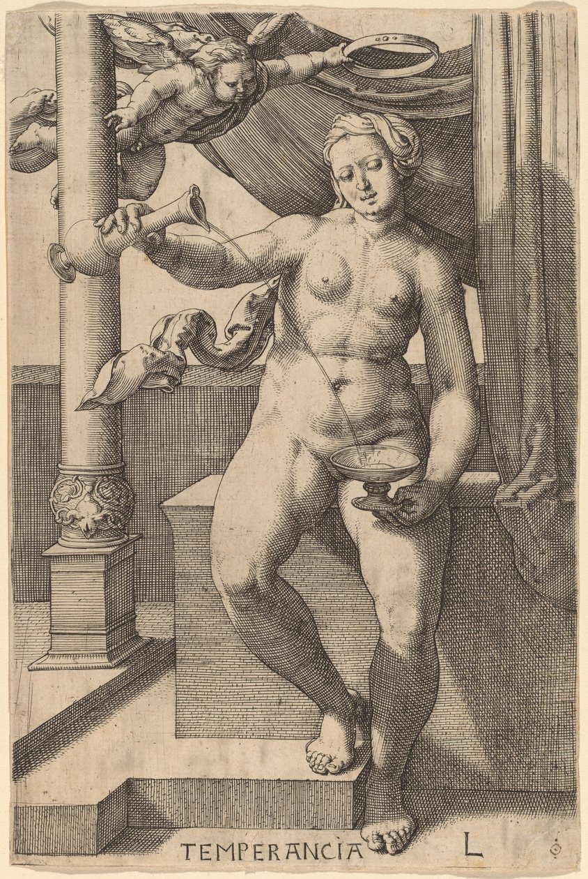 Temperancia (Mérmérséklet) alkotó: Lucas van Leyden