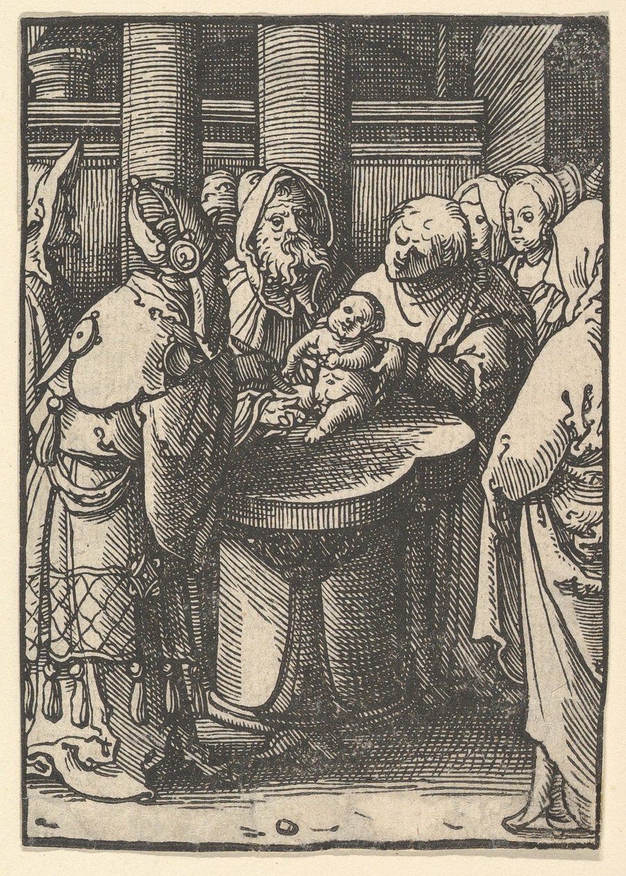A körülmetélés, kb. 1520. alkotó: Lucas van Leyden