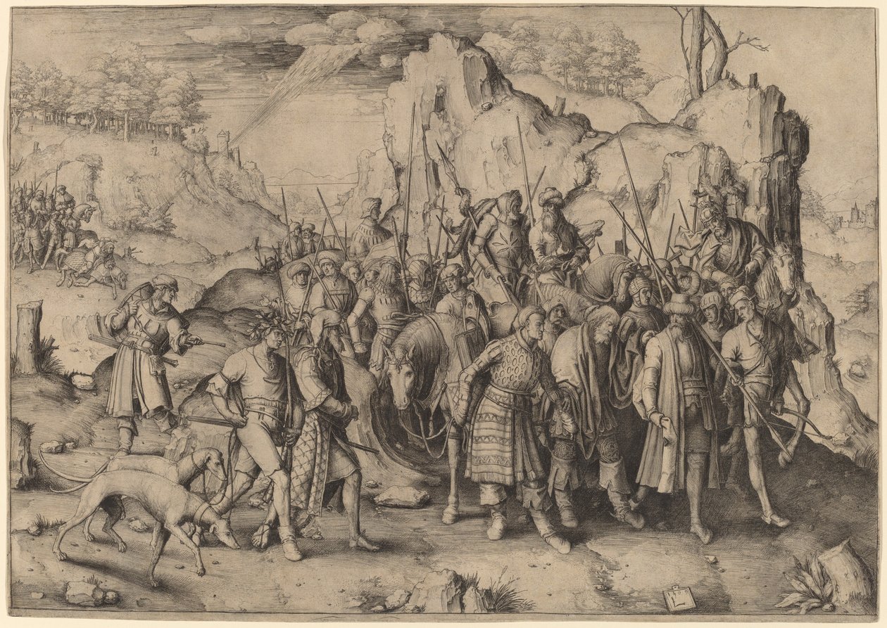 Szent Pál megtérése alkotó: Lucas van Leyden