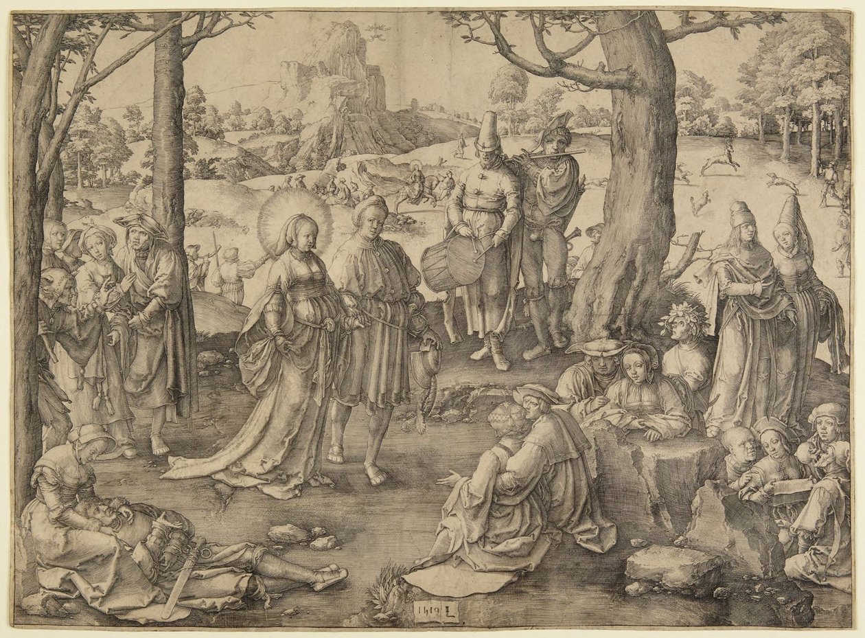 Magdaléna tánca alkotó: Lucas van Leyden
