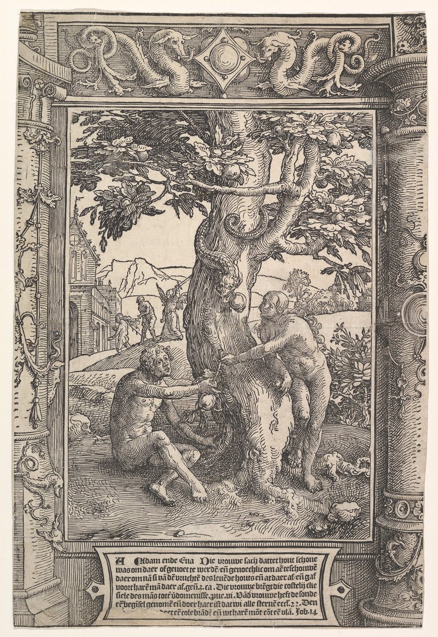 Az ember bukása, kb. 1517. alkotó: Lucas van Leyden