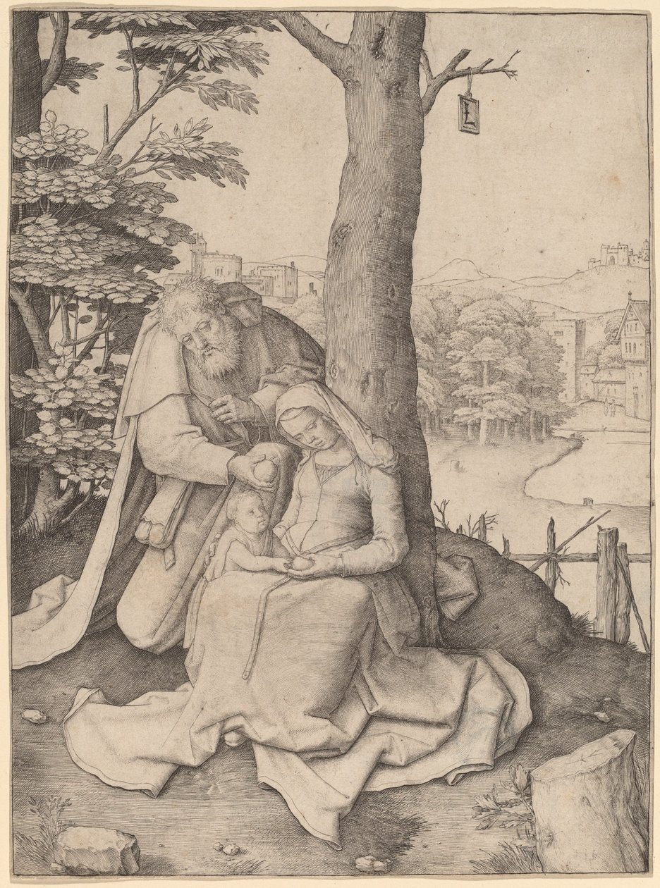A Szent Család alkotó: Lucas van Leyden
