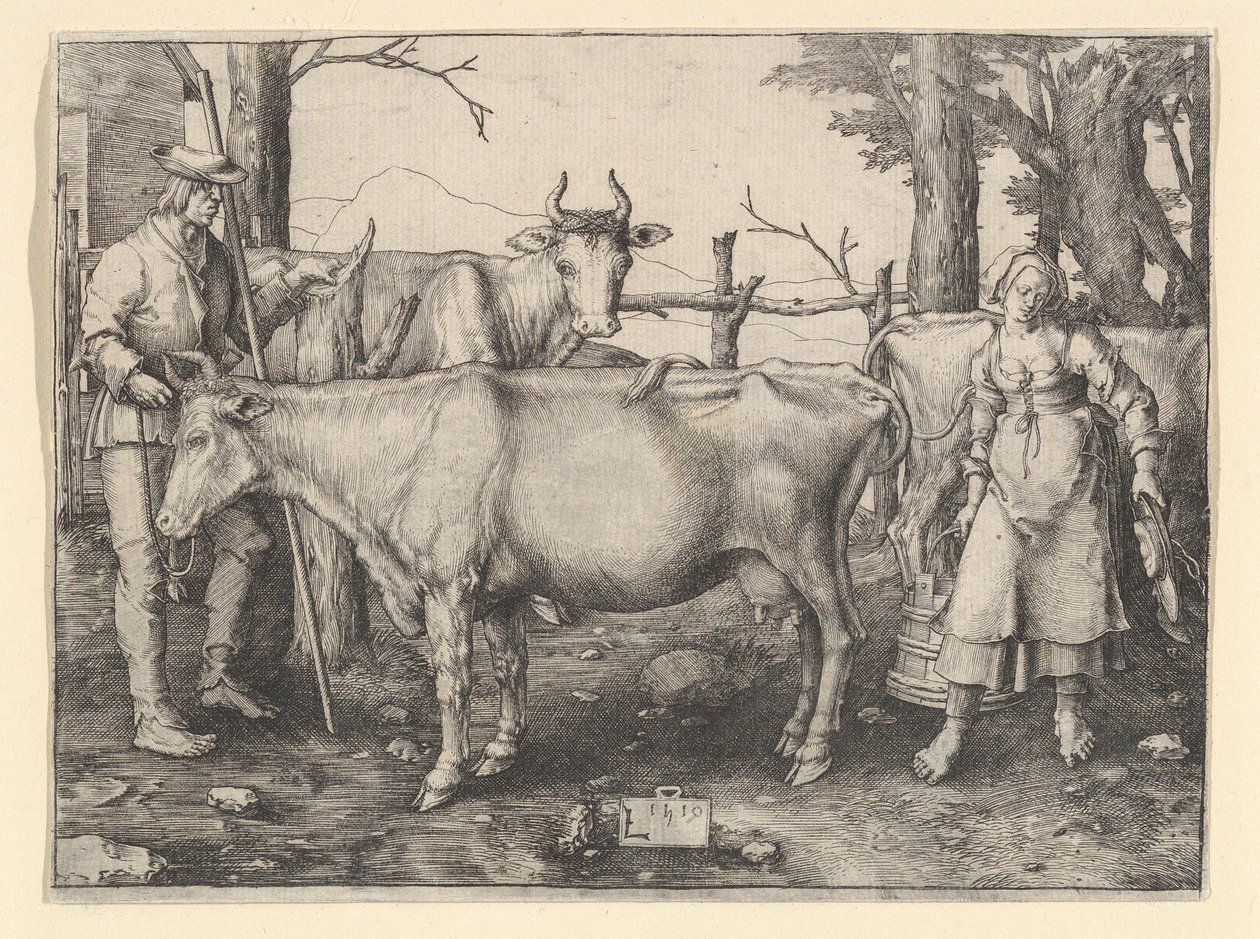 A fejőlány alkotó: Lucas van Leyden