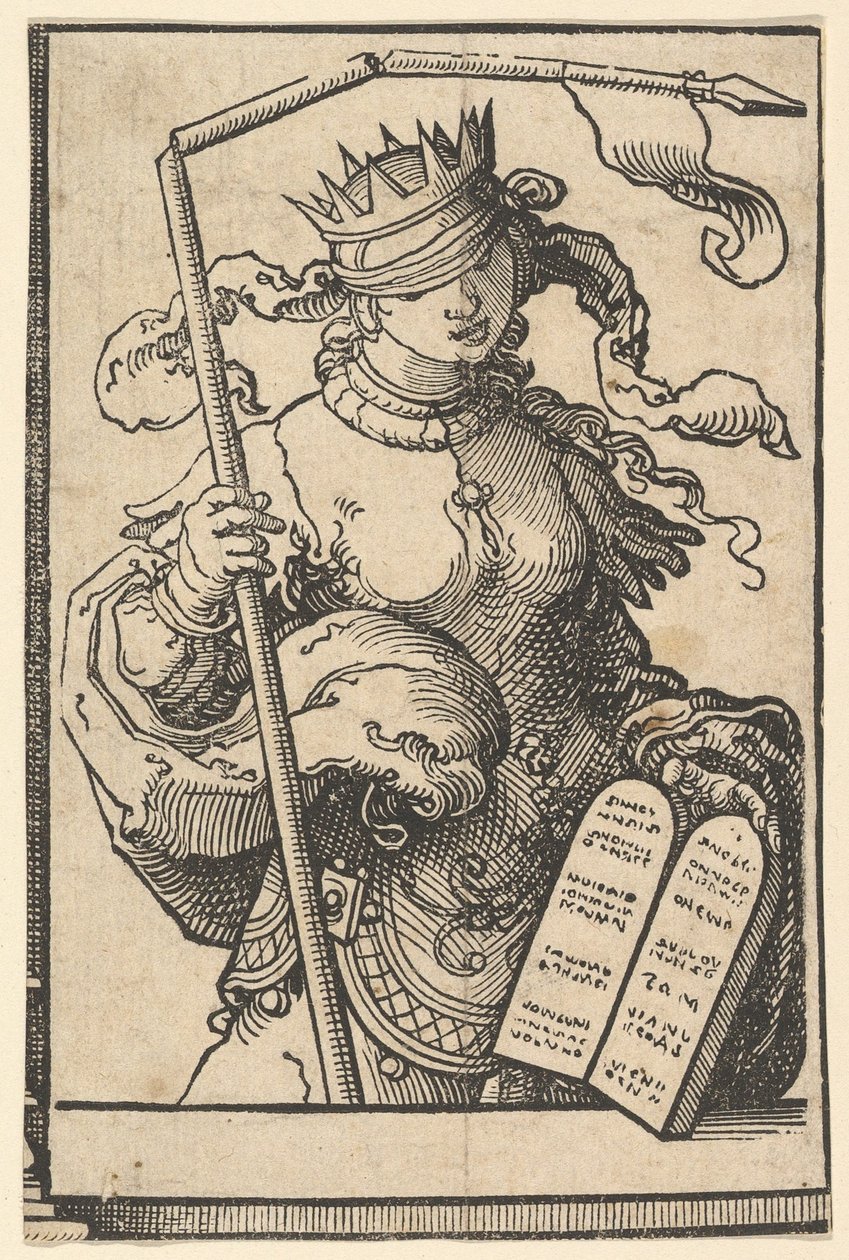 Az Ószövetség vagy Zsinagóga, a Szibillák sorozatból, kb. 1530. alkotó: Lucas van Leyden