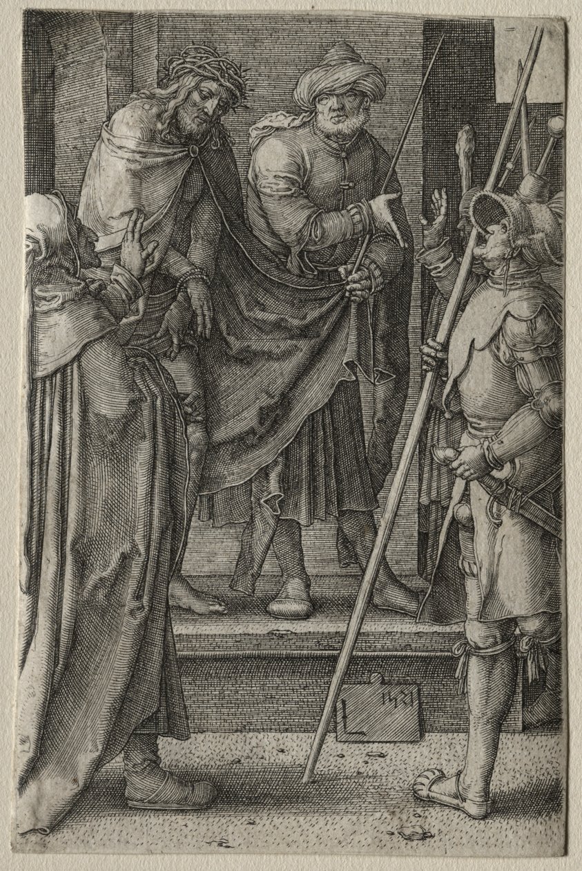 A szenvedés: Krisztus bemutatott az embereknek alkotó: Lucas van Leyden