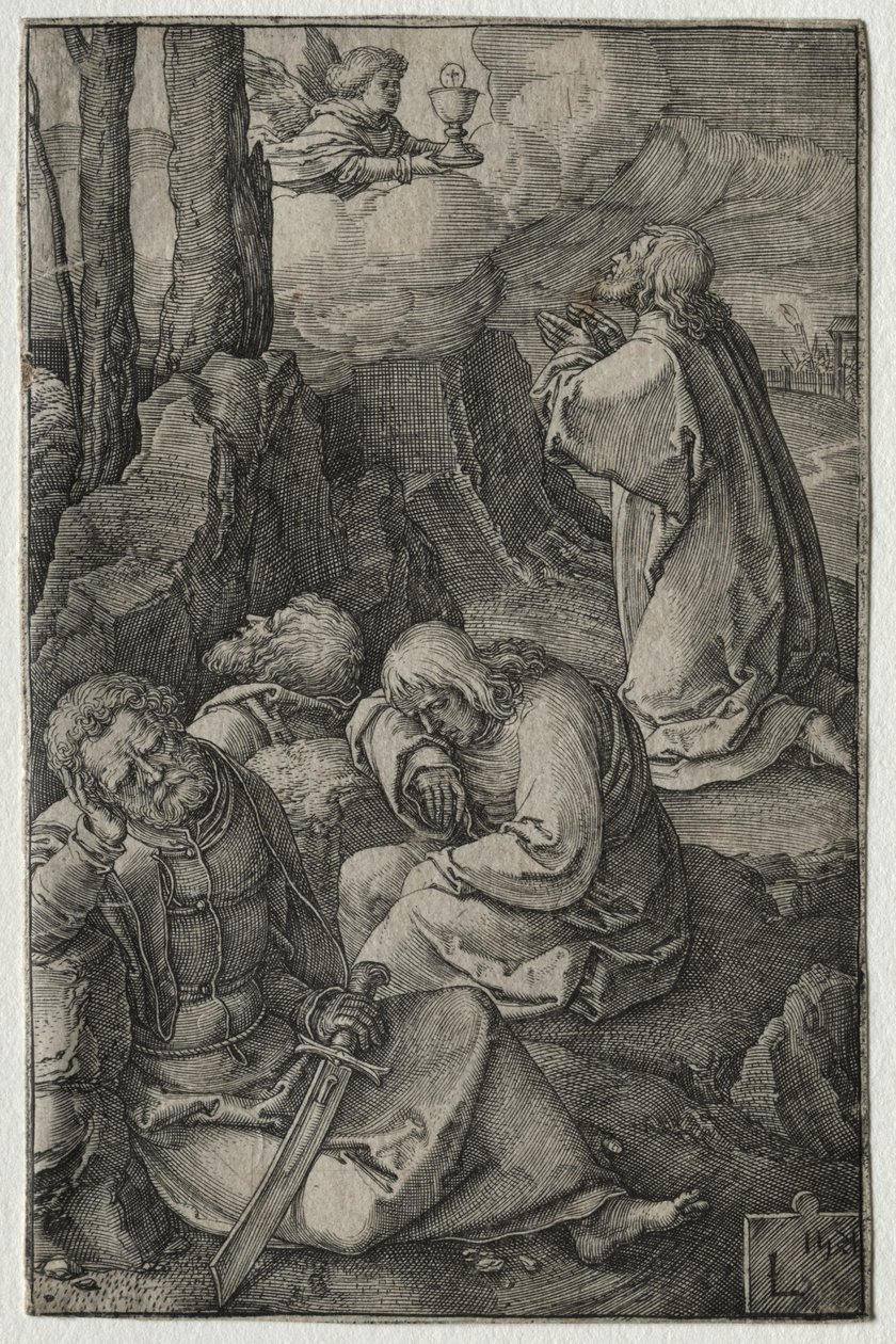 A szenvedély: Az agónia a kertben alkotó: Lucas van Leyden