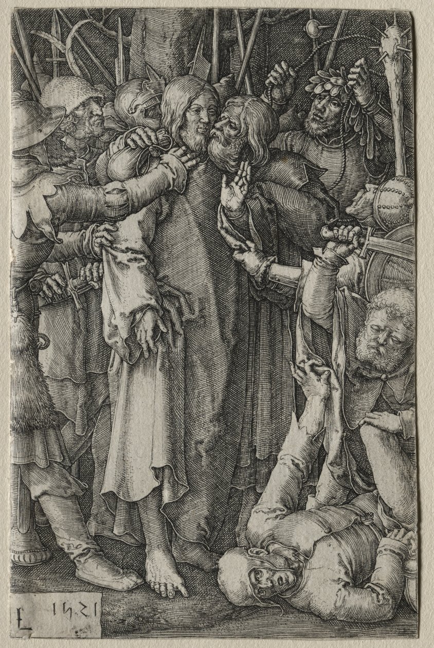 A szenvedés: Jézus elfogása alkotó: Lucas van Leyden