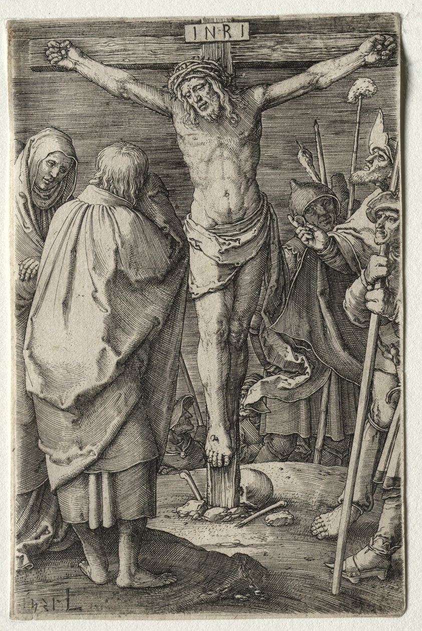 A szenvedély: A keresztre feszítés, 1521. alkotó: Lucas van Leyden