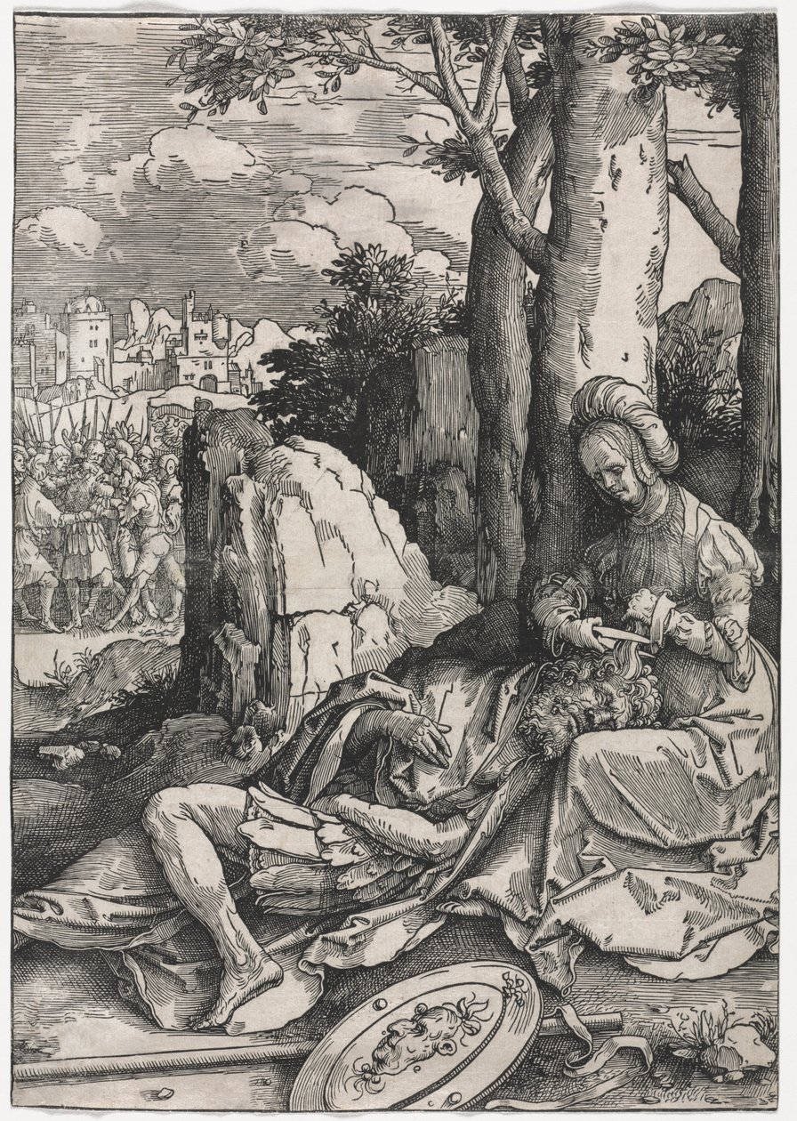 A nők hatalma: Sámson és Delila, c. 1512. alkotó: Lucas van Leyden