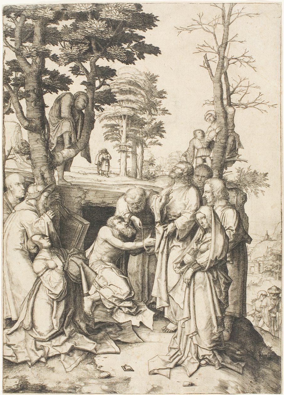 Lázár feltámasztása alkotó: Lucas van Leyden