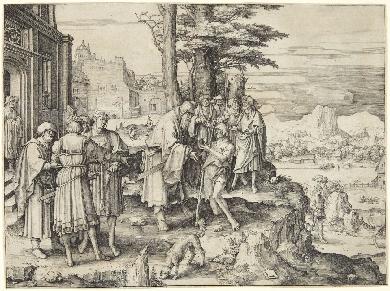 A tékozló fiú hazatérése alkotó: Lucas van Leyden