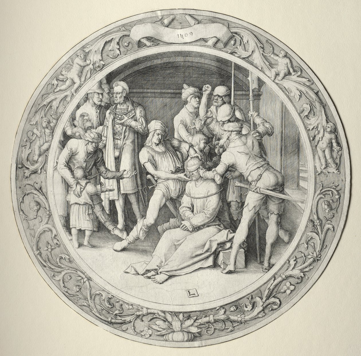 A kerek szenvedély: Ecce Homo alkotó: Lucas van Leyden
