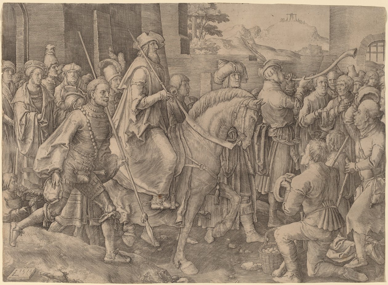 Márdokeus diadala alkotó: Lucas van Leyden